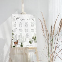 エバーグリーンマウンテン結婚フォレストの座席表 ポスター