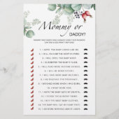 エバーグリーンママまたはパパ赤ちゃんシャワーゲーム (正面)