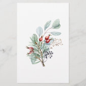 エバーグリーンママまたはパパ赤ちゃんシャワーゲーム (裏面)