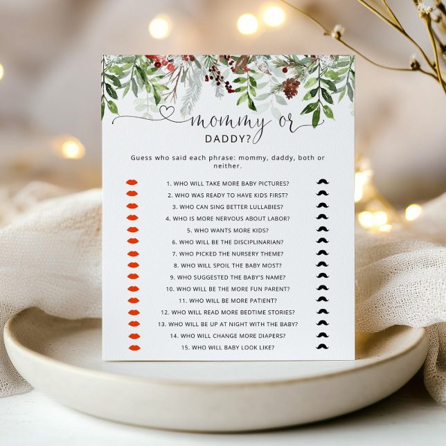 エバーグリーンママまたはパパ赤ちゃんシャワーゲーム (クリエイターアップロード済み)