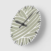 エバーグリーンミニマルフォグヤーンモダンボールラウンドクロック ラウンド壁時計 (傾斜)