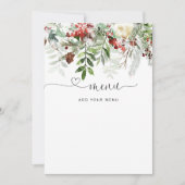エバーグリーンメニューカード 招待状 (正面)