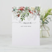 エバーグリーンメニューカード 招待状 (スタンド正面)