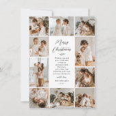 エバーグリーンメモリーズ | 10フォトコラージュのクリスマス シーズンカード (正面)