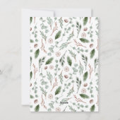 エバーグリーンメモリーズ | 10フォトコラージュのクリスマス シーズンカード (裏面)