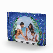 エバーグリーンリースオンブルークリスマス フォトブロック (右)