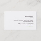 エバーグリーンリース自然とガーデンセンター 名刺 (裏面)