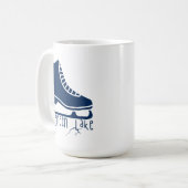 エバーグリーンレイクコロラドアイススケートで滑る コーヒーマグカップ (正面左)