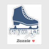 エバーグリーンレイク,コロラド,ブルーアイススケートで滑る シール (シート)