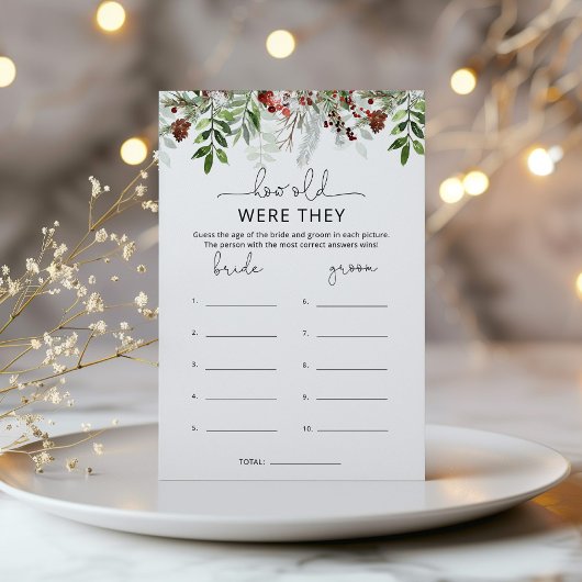 エバーグリーン何歳だったブライダルシャワーゲーム