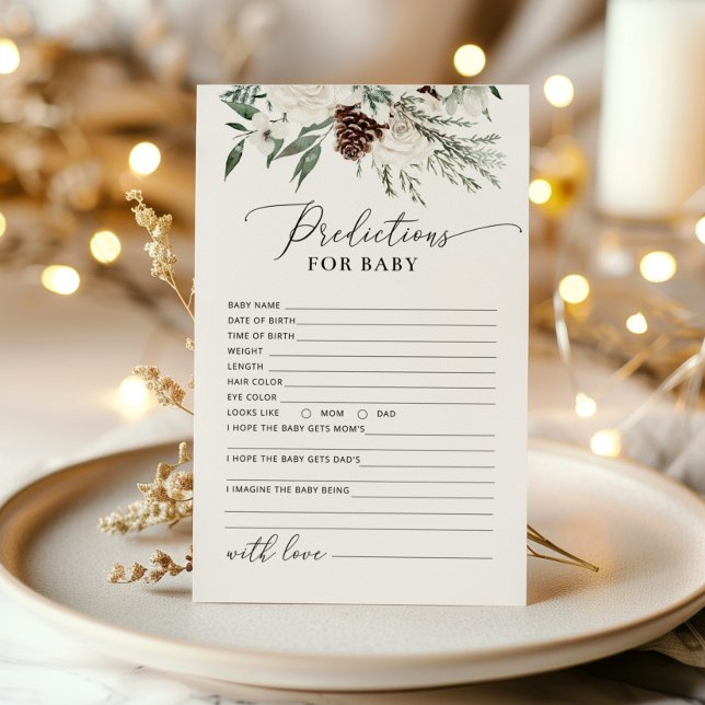 エバーグリーン冬エレガントのベビーカードの予測 (クリエイターアップロード済み)