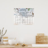 エバーグリーン出産予定日当てカレンダー ポスター (キッチン)