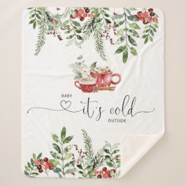 エバーグリーン居心地の良いベビーは外の寒さ シェルパブランケット