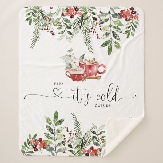 エバーグリーン居心地の良いベビーは外の寒さ シェルパブランケット (正面)