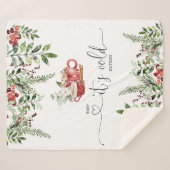 エバーグリーン居心地の良いベビーは外の寒さ シェルパブランケット (正面(横))