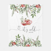 エバーグリーン居心地の良いベビーは外の寒さ フリースブランケット (正面)