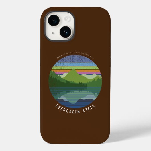 エバーグリーン州ケース – メイトiPhoneケース Case-Mate iPhoneケース (裏面)
