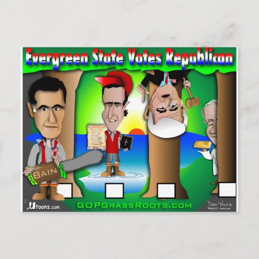 エバーグリーン州GOP ポストカード (正面)