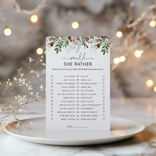 エバーグリーン彼女はむしろブライダルシャワーゲーム