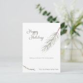 エバーグリーン最高のビジネスホリデー シーズンポストカード (スタンド正面)