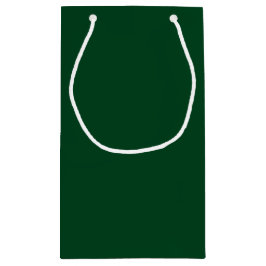 エバーグリーン無地のカラー スモールペーパーバッグ