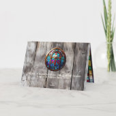 エバーグリーン秋の収穫納屋感謝カード 5"x7" サンキューカード (裏面)