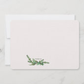 エバーグリーン結婚式招待状 招待状 (裏面)