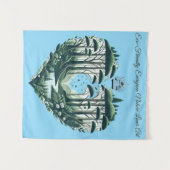 エバーグリーン自然ラバーアート タペストリー (正面(横))