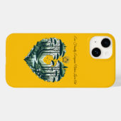 エバーグリーン自然ラバーアート Case-Mate iPhoneケース (裏面 (横))