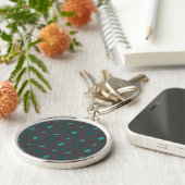 エバーグリーン葉ツリーズ&レッドホリーベリー キーホルダー (側面)