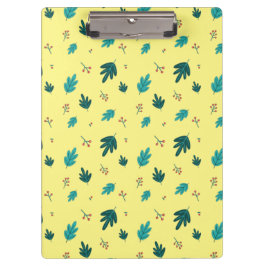 エバーグリーン葉ツリーズ&レッドホリーベリー クリップボード