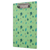 エバーグリーン葉ツリーズ&レッドホリーベリー クリップボード (左)