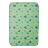 エバーグリーン葉ツリーズ&レッドホリーベリー バスマット (正面縦)