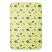 エバーグリーン葉ツリーズ&レッドホリーベリー バスマット (正面縦)