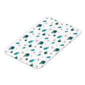 エバーグリーン葉ツリーズ&レッドホリーベリー マグネット (左側)