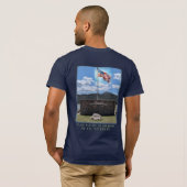 エバーグリーン記念公園の平和記念碑 Tシャツ (裏面フル)