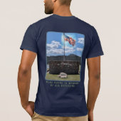 エバーグリーン記念公園の平和記念碑 Tシャツ (裏面)