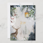 エバーグリーン – ウィンタータイドウッドランドクリスマスパーティー 招待状 (裏面)