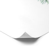 エバーグリーン&コットンフラワーブーケ結婚ーズへようこそ ポスター (角)