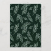 エバーグリーン&コットンフラワーブーケ結婚ーズ詳細 エンクロージャーカード (裏面)