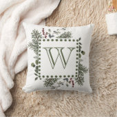 エバーグリーン モノグラム クッション (ブランケット)