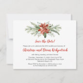 エバーグリーン レッド ポインセチア クリスマス - パティ K RSVP (正面)