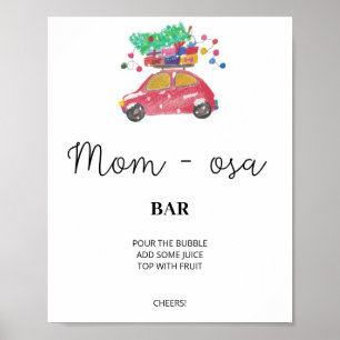 エバーグリーンmom-osaバー徴候。ウィンターモモモサバー ポスター