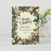 エバーグリー素朴ベリークリスマス シーズンカード (スタンド正面)