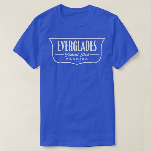 エバーグレイズ国立公園 シールド タン Tシャツ (デザイン正面)