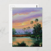 エバーグレーズの日の出 ポストカード (正面/裏面)