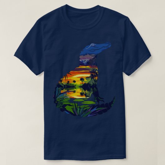 エバーグレーズアリゲーター Tシャツ (デザイン正面)