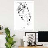 エバーグレーズセンサスドマップ ポスター (ホームオフィス)