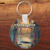 エバーグレーズナショナルパークアリゲータースワンプフロリダ キーホルダー (裏面)