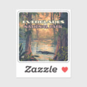 エバーグレーズナショナルパークアリゲータースワンプフロリダ シール (シート)